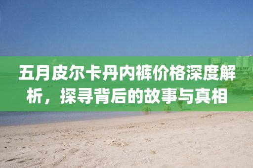 五月皮尔卡丹内裤价格深度解析，探寻背后的故事与真相