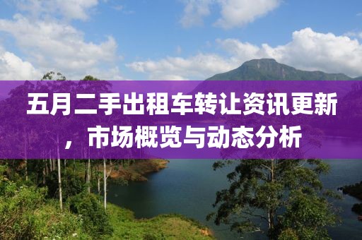 五月二手出租车转让资讯更新，市场概览与动态分析