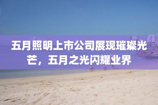 五月照明上市公司展现璀璨光芒，五月之光闪耀业界