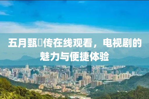 五月甄嬛传在线观看，电视剧的魅力与便捷体验