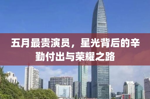 五月最贵演员，星光背后的辛勤付出与荣耀之路