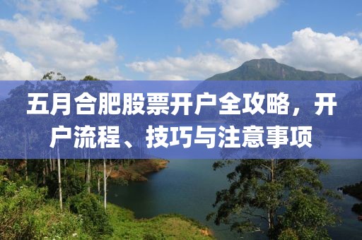 五月合肥股票开户全攻略，开户流程、技巧与注意事项