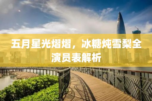 五月星光熠熠，冰糖炖雪梨全演员表解析