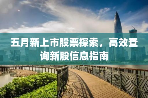 五月新上市股票探索，高效查询新股信息指南