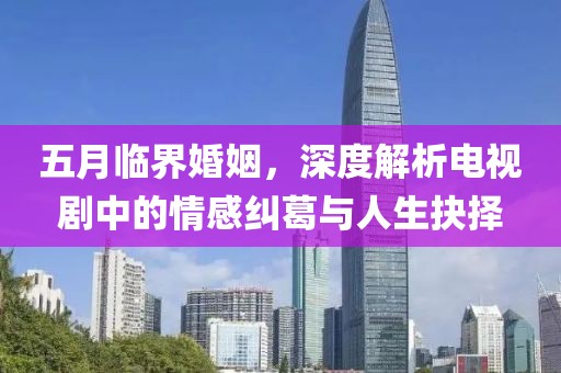 五月临界婚姻，深度解析电视剧中的情感纠葛与人生抉择