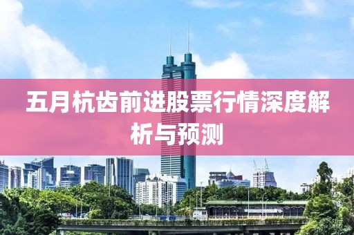 五月杭齿前进股票行情深度解析与预测