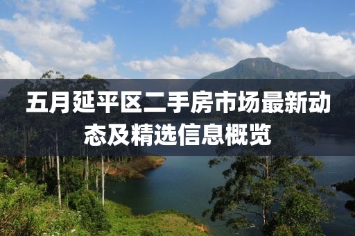 五月延平区二手房市场最新动态及精选信息概览
