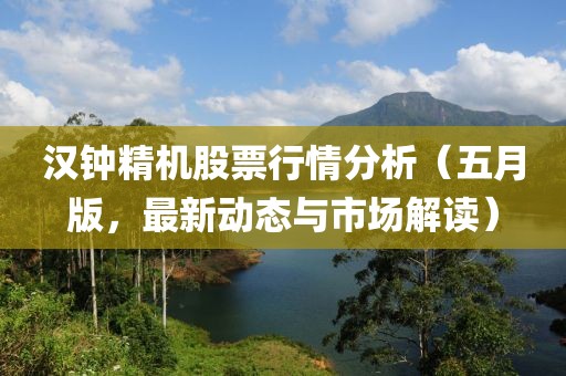 汉钟精机股票行情分析（五月版，最新动态与市场解读）