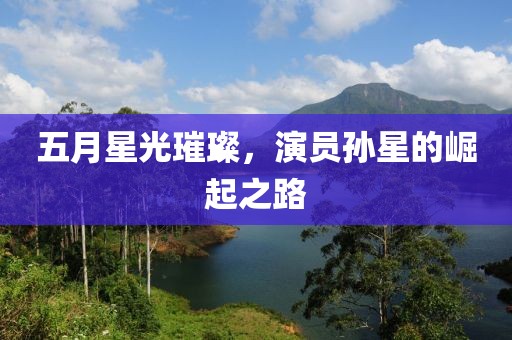 五月星光璀璨，演员孙星的崛起之路