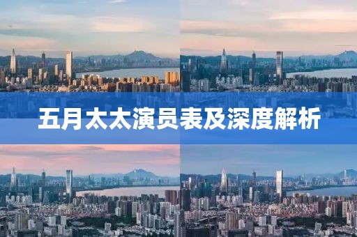 五月太太演员表及深度解析