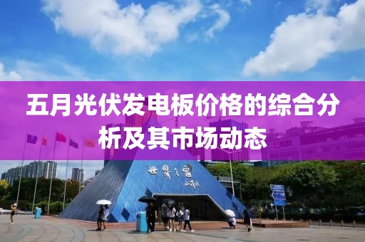 五月光伏发电板价格的综合分析及其市场动态