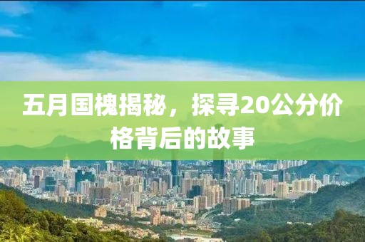 五月国槐揭秘，探寻20公分价格背后的故事