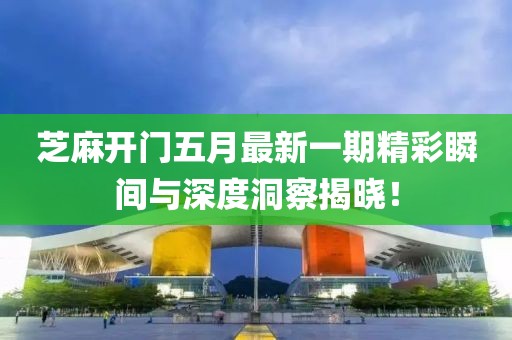 芝麻开门五月最新一期精彩瞬间与深度洞察揭晓！
