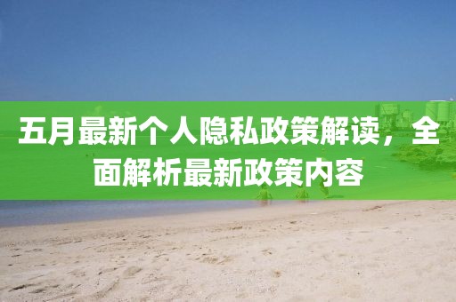 五月最新个人隐私政策解读，全面解析最新政策内容