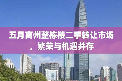 五月高州整栋楼二手转让市场，繁荣与机遇并存