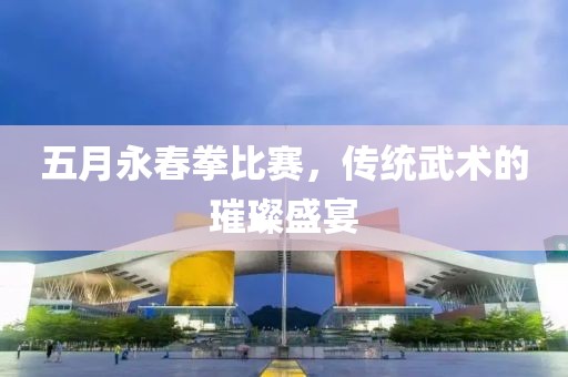 五月永春拳比赛，传统武术的璀璨盛宴