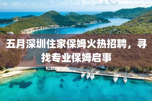 五月深圳住家保姆火热招聘，寻找专业保姆启事