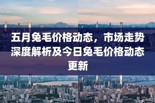 五月兔毛价格动态，市场走势深度解析及今日兔毛价格动态更新