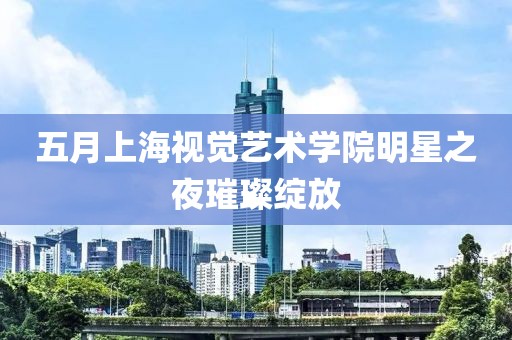 五月上海视觉艺术学院明星之夜璀璨绽放