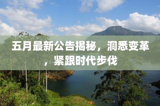 五月最新公告揭秘，洞悉变革，紧跟时代步伐