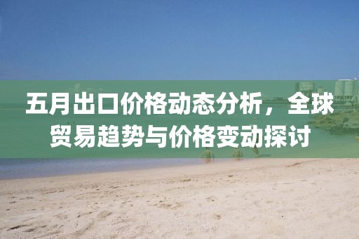 五月出口价格动态分析，全球贸易趋势与价格变动探讨