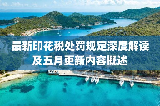 最新印花税处罚规定深度解读及五月更新内容概述