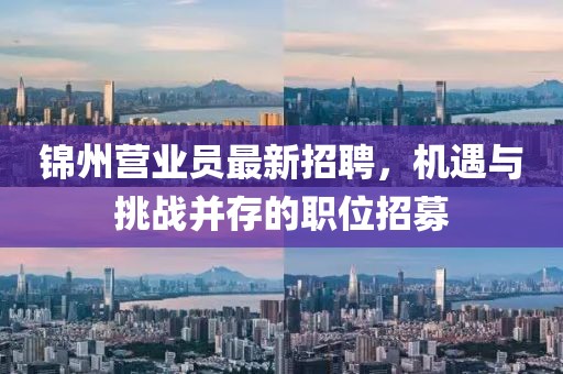 锦州营业员最新招聘，机遇与挑战并存的职位招募