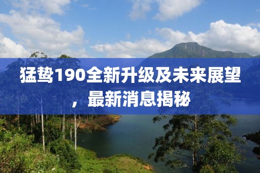 猛鸷190全新升级及未来展望，最新消息揭秘