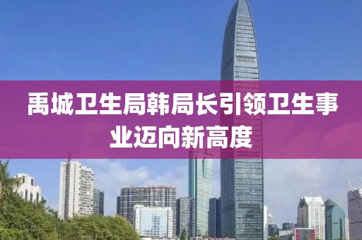 禹城卫生局韩局长引领卫生事业迈向新高度