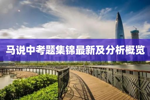 马说中考题集锦最新及分析概览