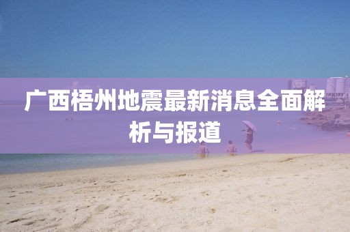 广西梧州地震最新消息全面解析与报道
