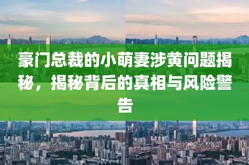 豪门总裁的小萌妻涉黄问题揭秘，揭秘背后的真相与风险警告